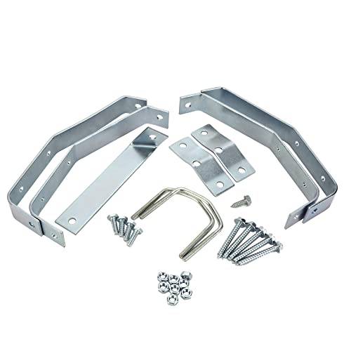 Skywalker 8” HeavyDuty Wall Mount Pair for TV Antenna Mast with (2