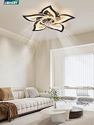 LEDIARY Flower Ceiling Fans with Lights and