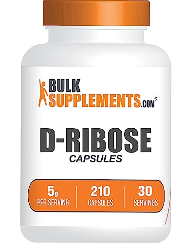 BulkSupplements.com D-Ribose Capsules - Ribose