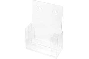 Holibanna Double-deck Acrylic File Holder Transparent Desk and Wall Mounted Organizer for Office Documents