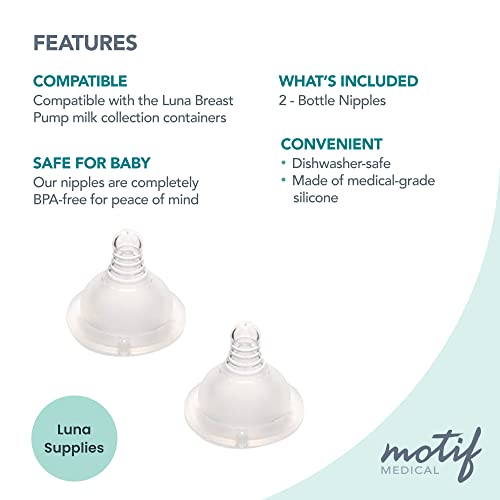 Motif Medical SlowFlow Baby Bottle Nipples for Luna Pricepulse