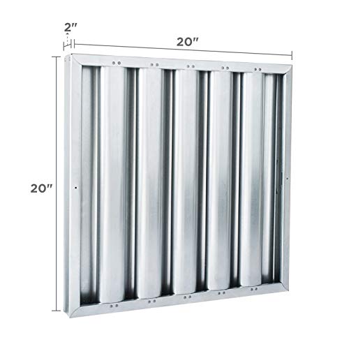 KleenGard Aluminum Commercial Kitchen Range Hood Filter, 20x20x2