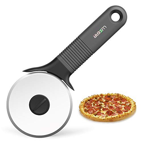 Pizza Cutter Stainless Steel Wheel with Silicone Non Slip Handle and