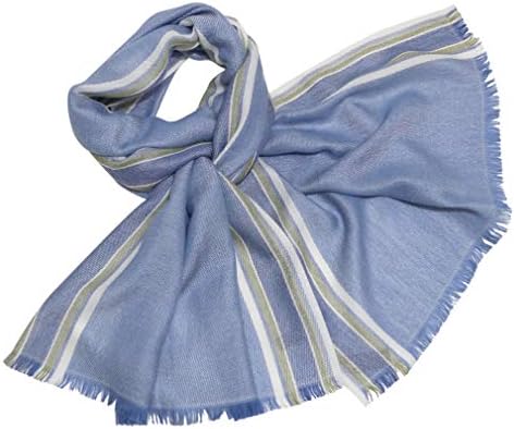 メンズ カシミア シルク ストール ブルー Piana Loro 送料無料 一部地域を除く 並行輸入品