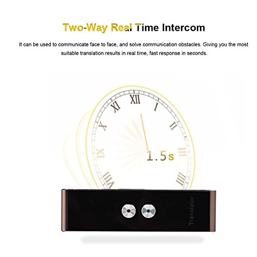 ASHATA Smart Language Translator Device, Portable Two-Way Real Time Multi-Language Voice Translator English Chinese French Spanish Japanese German 30 Languages for Travel Learning Business Meeting