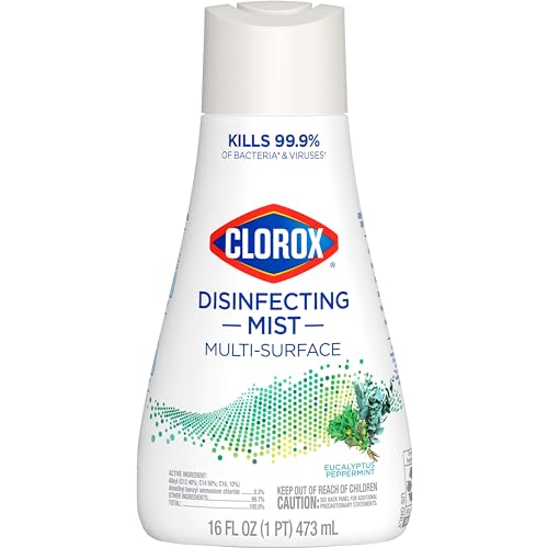 CLOROX DISINFECTING MIST, EUCALYPTUS PEPPERMINT, DISINFECTING REFILL, 16 FLUID OUNCES
