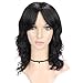 WIGNEE Natural Wave Wigs with Bangs 100% Brazilian Human Hair Fashion Wave Wigs Natural Black