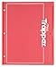 Mead Trapper Pocket Folder, Plastic, 2 Pockets, 8.5 x 11 Inches, Red (33220)