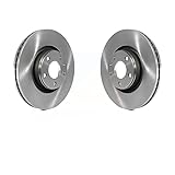 Front Disc Brake Rotors Pair For Audi A6 Quattro A8
