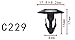Rear Hood Cowl Weatherstrip Retainer Clip, for Honda Acura #91515-SR3-000 (Pack of 20)