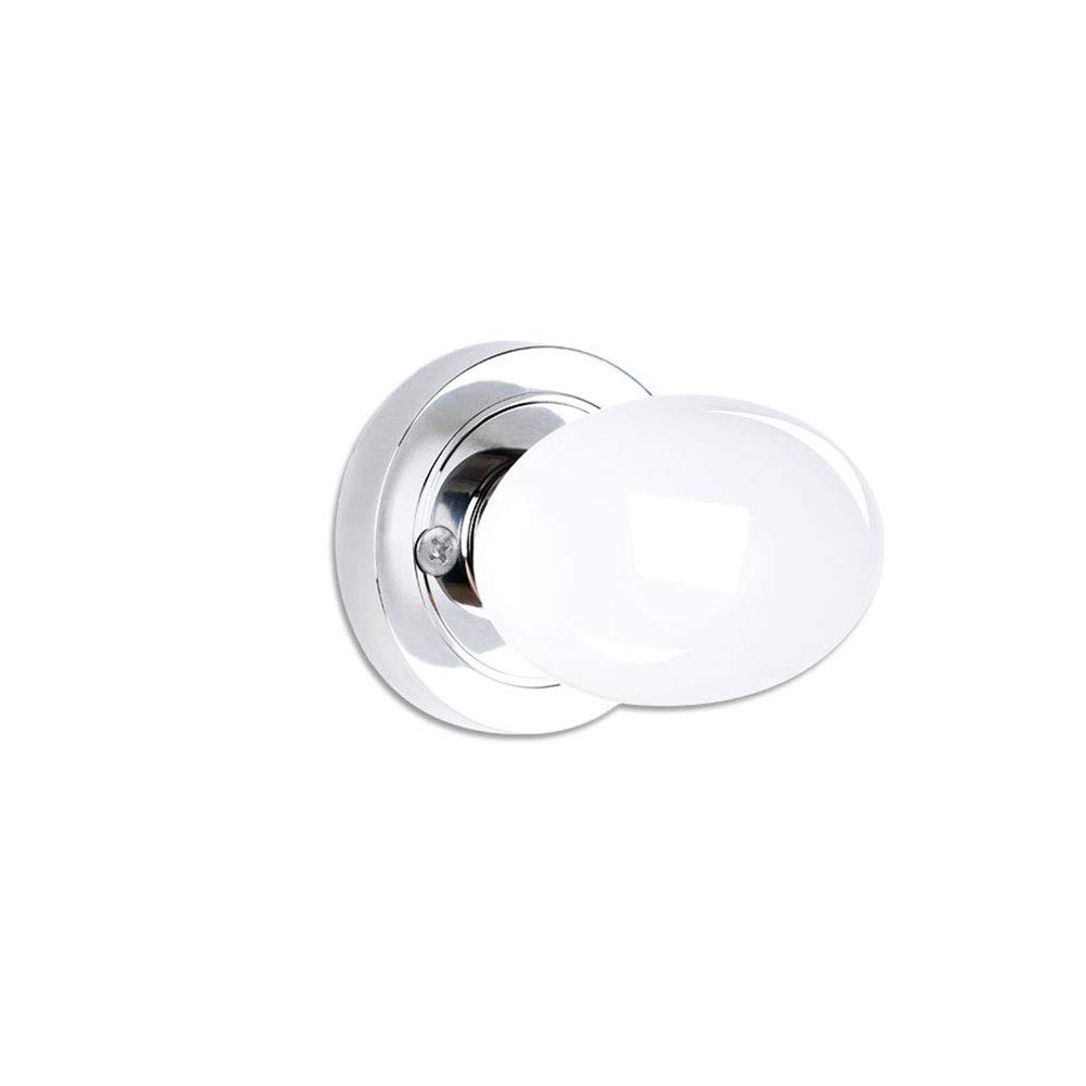 tooloflife Door Knob Round, Classic Door Knob Ceramic Door Knob Cupboard Cabinet Drawer Door Knob，Without Lock（White+Sliver）