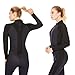 3mm Wetsuit Women,Dark Lightning Women's Wetsuit Long Sleeve Full Suit with Premium Neoprene Womens Suit for Scuba Diving / Surf / Canoe,Black