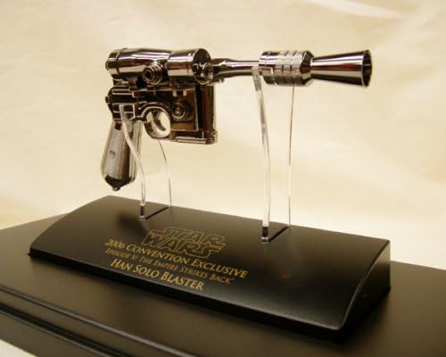 Star Wars : Episode V: Empire Strikes Back Han Solo Sdcc Exclusive 'Black Chrome' Blaster Scaled Replica