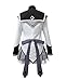 BoerMee Womens Magica Homura Akemi Cosplay Costume School Uniform Dress (M, White)