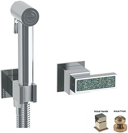 Watermark ANTIQUE BRASS Jem Wall Mounted Bidet Spray Set &amp; hydroprogressive Mixer with 49" hose