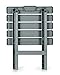 Camco 51692 Gray Large Adirondack Portable Outdoor Folding Side Table, Perfect for The Beach, Camping, Picnics, Cookouts and More, Weatherproof and Rust Resistant