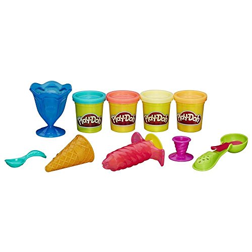 PD Play Doh Ice Cream Treats Set + Play Doh Confetti Compound