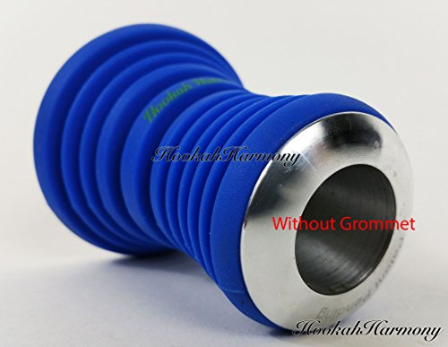 The HOOKAH HUB Black Shisha Bowl Silicone with Metal Screen Wind Cover Charcoal Screen - Thumbnail 5