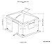 Sojag Accessories 12' x 16' Universal Winter Cover for Outdoor Sun Shelters and Gazebos, Brown