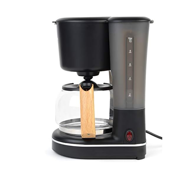 PROGRESS EK3757PBLK Scandi Filterkaffeemaschine mit Holz, filterkaffeemaschinen Automatische Abschaltung bei Warmhalten… – Bild 4