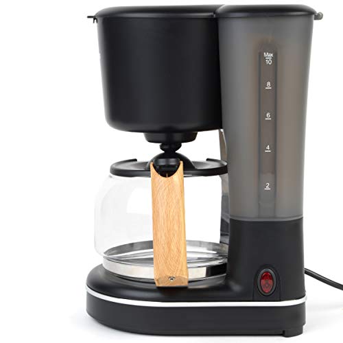 PROGRESS EK3757PBLK Scandi Filterkaffeemaschine mit Holz, filterkaffeemaschinen Automatische Abschaltung bei Warmhalten… – Bild 4