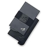 Smart Minimalist Wallet by Archaon - Modern RFID Leather Covered Slim Credit Card Holder Wallets for Men with Gift Box (Noir Black Leather Edition)