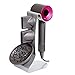 Hair Dryer Stand Holder, 3 Colors Rust Prevention Steel for All Dyson Supersonic Models (Silver Pearl)