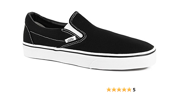 black n white slip on vans