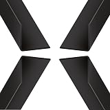 Virtual Plastics Plastic Corner Trim 50mm x 50mm 1m Black PVC 90 Degree