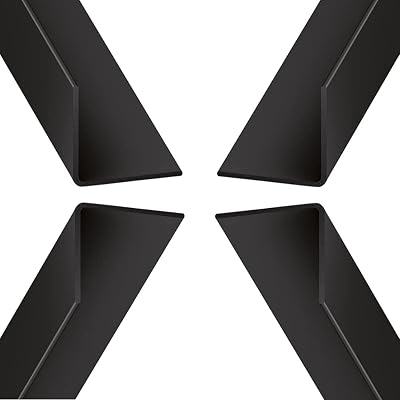 Virtual Plastics 25mm x 25mm PVC Corner Trim 1m Black