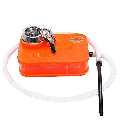 TYX Crossdresser Acrylic Hookah Shisha Black Hookah Hookah Smoking Water Pipe with LED Light Factory,Orange