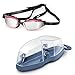 MP Michael Phelps Women's XCEED Swimming Goggles, Mirrored Lens, Pink/Black Frame