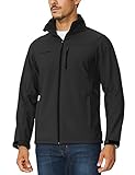 Baleaf Men's Waterproof Windproof Outdoor Softshell Jacket Microfleece Lined
