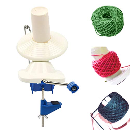 Yarn Ball Winder, Hand-Operated Yarn Ball Winder Swift Yarn Winder for Swift Yarn Fiber String Ball (Medium)
