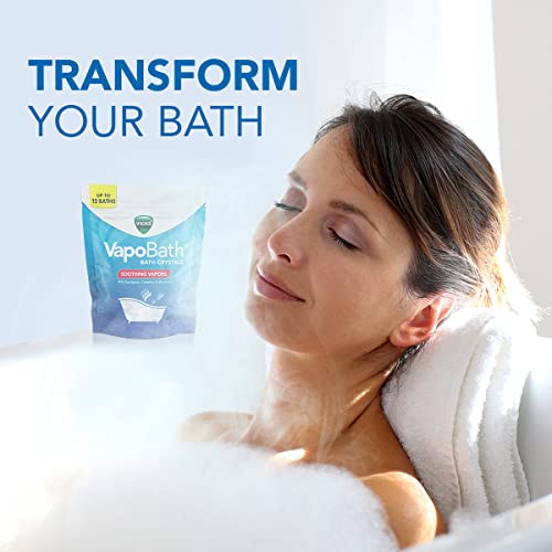 Vicks VapoBath, Bath Salts, Bath Bomb, NonMedicated Bath Crystals