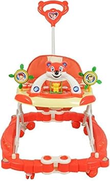 Goyals Baby Foldable Rocker & Walker with Music & Light - Red (Made in India)