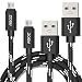 Agoz 2Pack 6ft Micro USB Cable Fast Charger Braided Cord For Samsung Galaxy S7 S7 Edge S6 S4 Note 5 J7 J7V J7 Sky PRO J3 J3V J3 Emerge Eclipse Mission, LG X Power 2 Fiesta X Charge K20 K20V K30 K8 K10