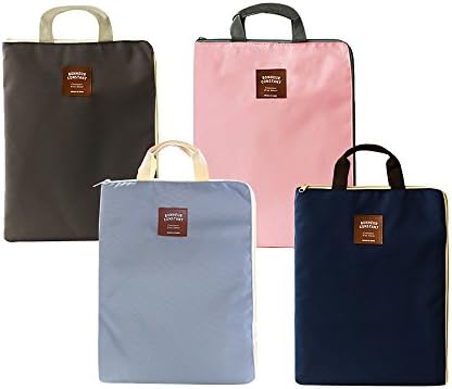Ya Jin A4 Canvas Handle File Folder Bag Waterproof iPad Bag Case , Light Gray