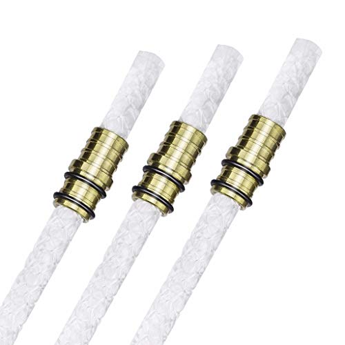Wine Bottle Torch Wicks,Tabletop Torc, Bottle Torch Kit,Patio Torch Lights Oil Lamp Kit,Citronella Torch,Outdoor Garden Torches,DIY Torch Hardware Kit - 4 Fiberglass Wicks,4 Brass Mounts(No Jar) - Thumbnail 6