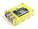 Zebra Case - Raspberry Pi 3 B+, Pi 2 and B+ (Tropical Yellow) with Heatsinks ~ C4Labs