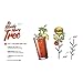 NOD Products The Bloody Mary Tree - Stainless Steel Drink Garnish Pick & Holder - (4) Pack