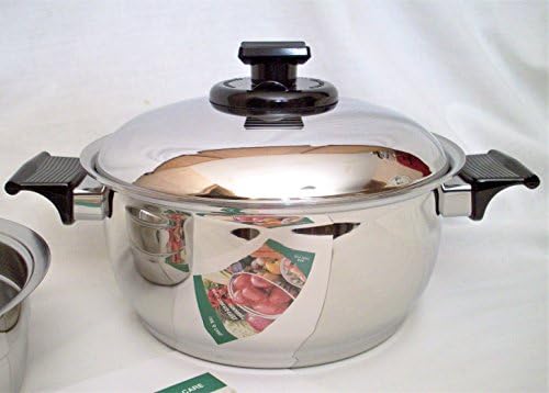 West Bend RENA WARE Nutri Plex 5 Ply Stainless Steel 4 Quart 9 3/4" Saucepan Dutch Oven Waterless Cookware Made in USA