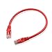 Cable Matters 10Gbps 5-Pack Snagless Short Cat 6 Ethernet Cable 1 ft (Cat6, Internet, Network) in Red
