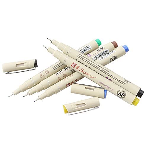 Bianyo Micro-Line Set of pens of 0.5 mm liquid ink and different colors