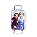 Disney Frozen II Anna Elsa Soft Side Rolling Luggage for Kids [17 Inch - Purple]