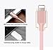 iPhone Charger, Rywell Denim Braided Lightning to USB Cable 3Pack 3ft/6ft/10ft Charging Cable Cord for iPhone 7 7 Plus SE 6 6s 6 Plus 5 5s iPad 4 Mini Air iPod Nano 7 iPod Touch 5 (Pink)