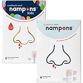 Nampons for Nosebleeds Family Value Pack - 6 Adult & 6 Child Nasal Plug Nosebleed Stoppers. Recommended by Doctors, Pediatricians & Nurses. Safe and Effective to Stop Nosebleeds