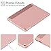 Ztotop Case Newest for iPad 9.7 Inch 2018 with Pencil Holder - Lightweight Soft TPU Back Cover and Trifold Stand with Auto Sleep/Wake, Protective for iPad 6th Generation(A1893/A1954),Rose Gold