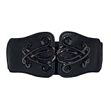 eVogues Plus Size Wide Elastic Cinch Fashion Belt Black