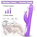 G Spot Rotating Bunny Vibrator with 3 Speeds 7 Vibration Modes for Women, PALOQUETH Waterproof Rotating Rabbit Clitoris Personal Vibrator with Independent Dual Motors for Intense Stimulation